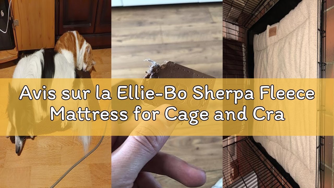 Avis sur la Ellie-Bo Sherpa Fleece Mattress for Cage and Crate XL 42