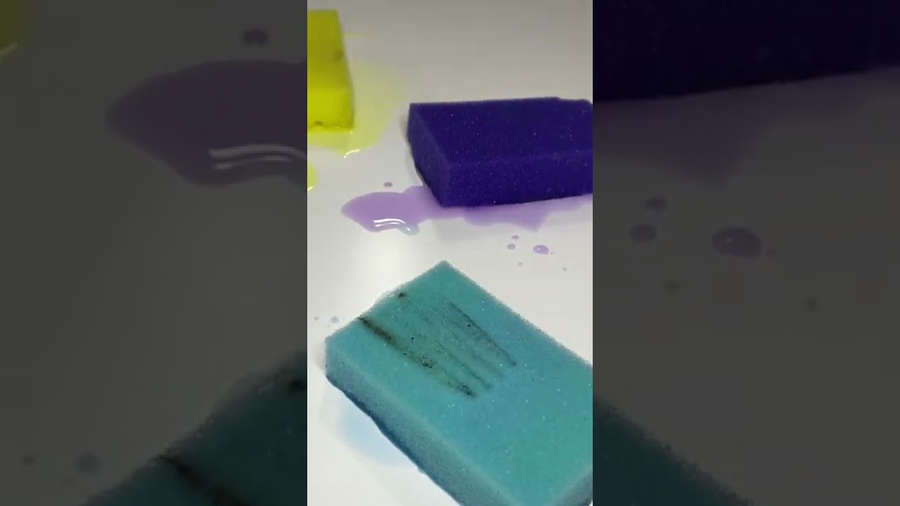 Melting a sponge with a heated fork