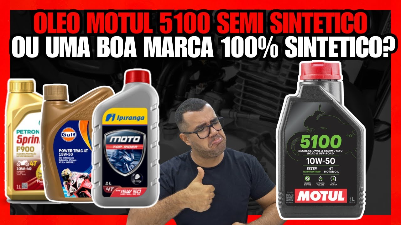 OLEO PARA MOTO MOTUL 5100 SEMISSINTETICO OU  SINTÉTICO MARCA ALTERNATIVA? TESTEI QUAL FOI O MELHOR?