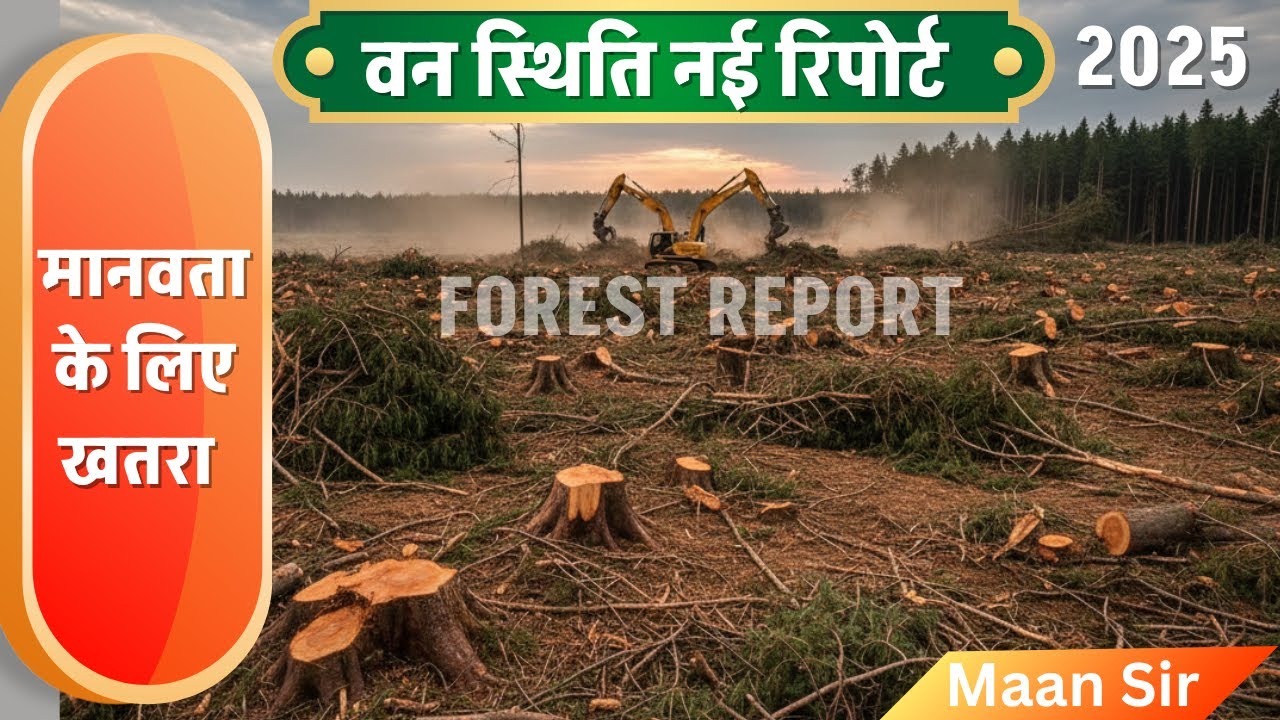 वन स्थिति रिपोर्ट 2025, Forest Report 2025, Forest Declaration Assessment 2025 by maan sir
