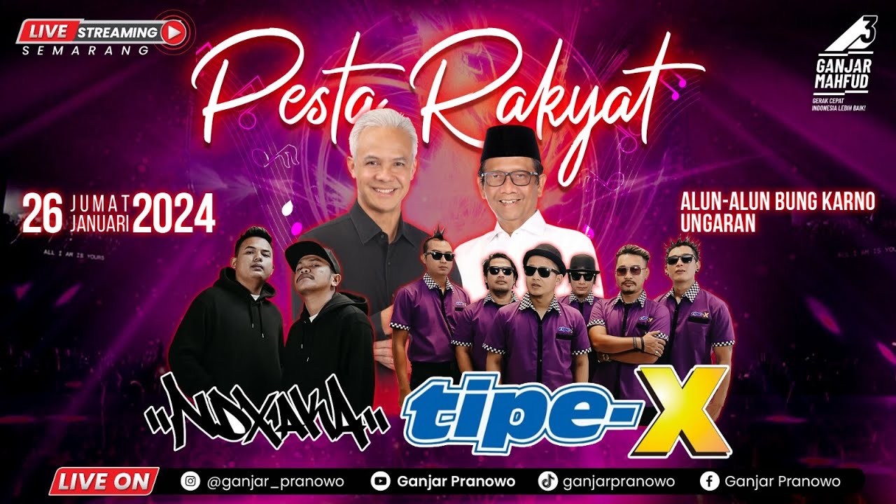 PESTA RAKYAT SEMARANG | NDX AKA DAN TIPE-X