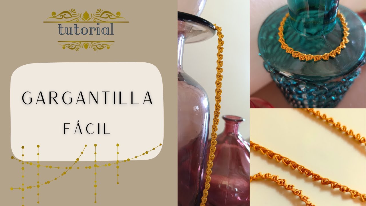 CONJUNTO de COLLAR, PULSERA Y PENDIENTES a CROCHET. Tutorial paso a paso. Fácil, para principiantes.