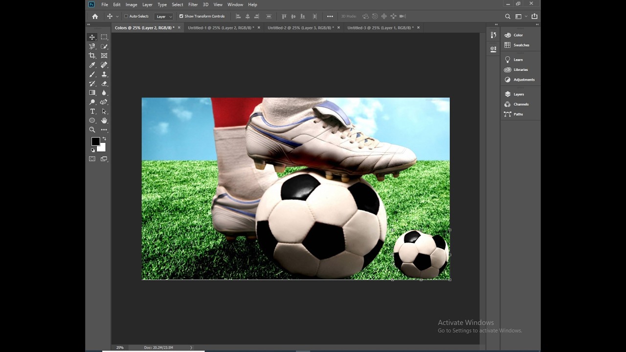 Class # 08 Adobe Photoshop CC 2019 Quick Selection Tool_Magic Wand Tool Show Transform Controls