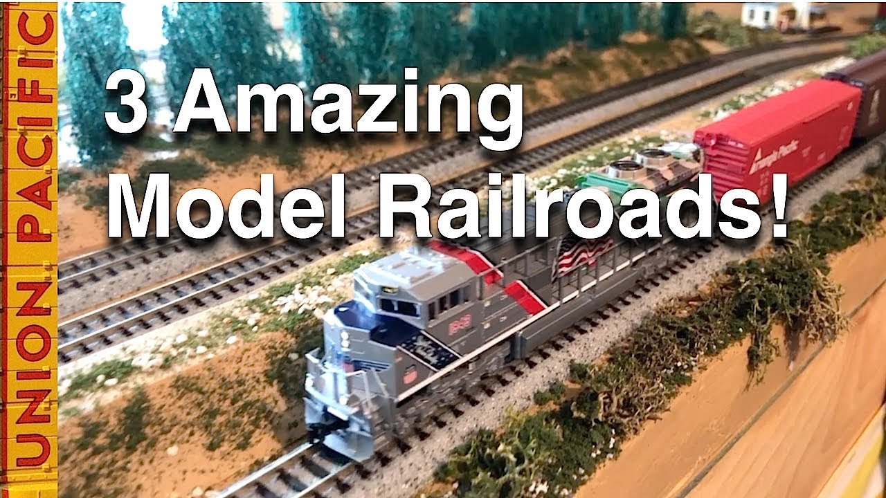 A Visit to 3 Model Railroads