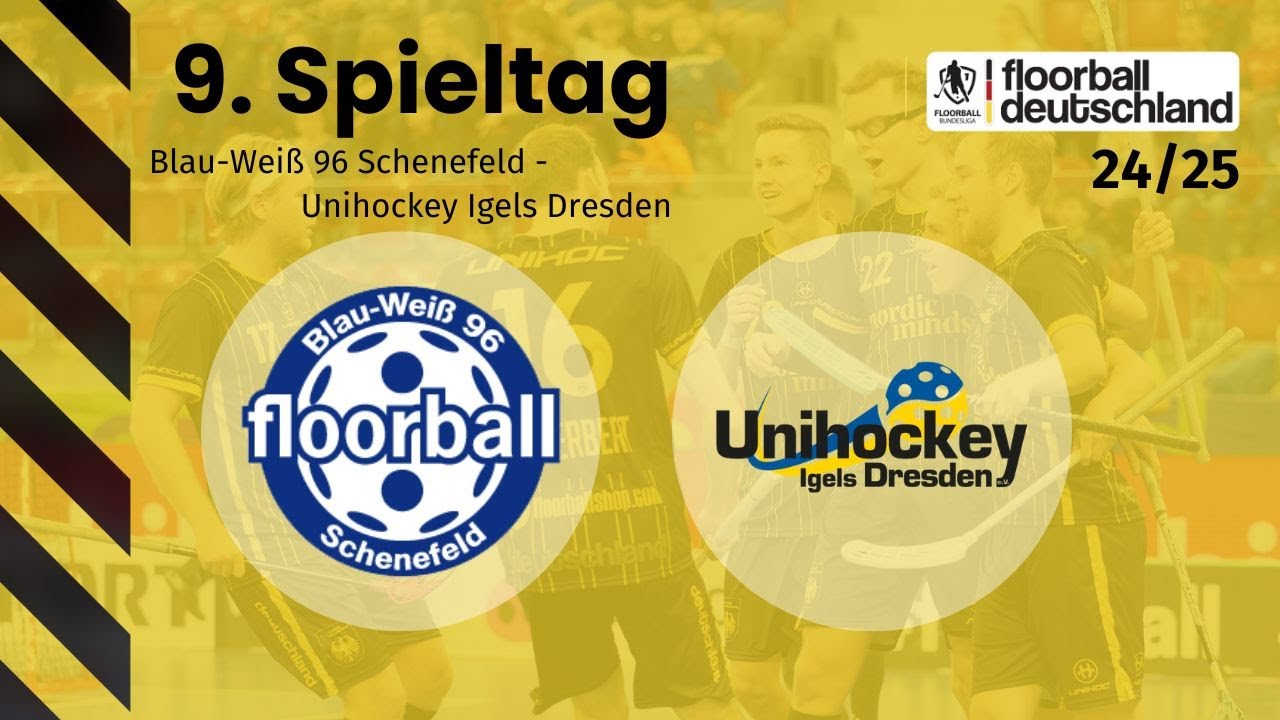 Blau-Weiß 96 Schenefeld vs. Unihockey Igels Dresden | 9. Spieltag - 1. Floorball-BL Herren 24/25