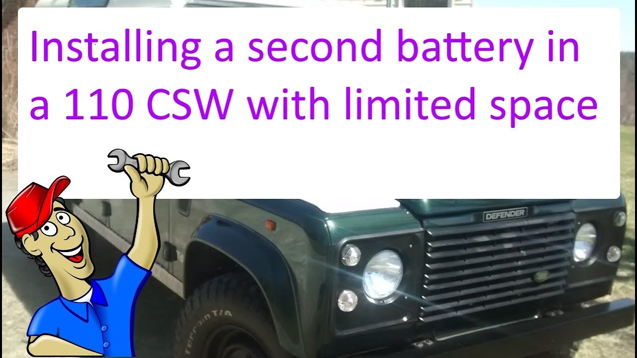 Fitting 2 batteries to a 110 County Station Wagon with limited space