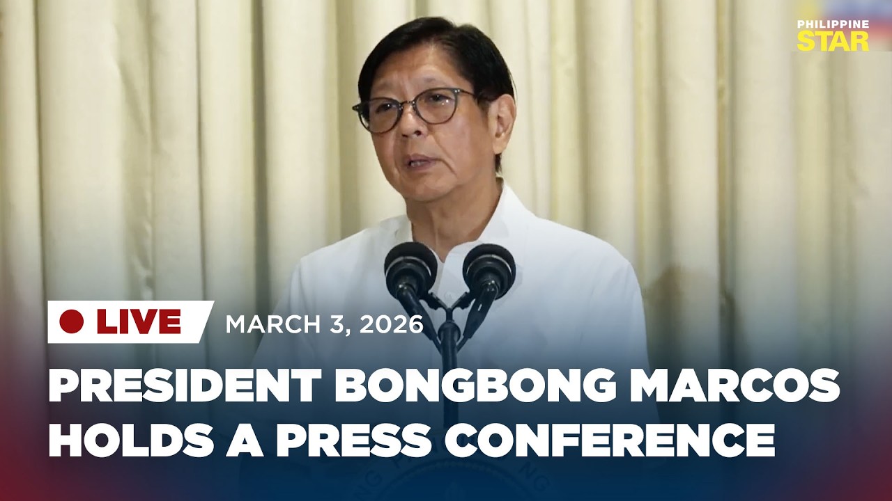 LIVESTREAM: President Bongbong Marcos holds a press conference (March 3, 2026)