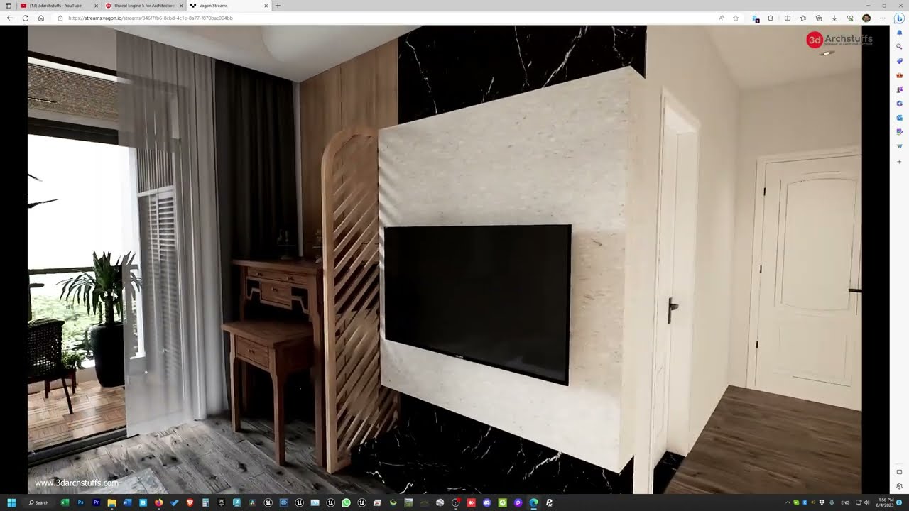 Pixel Streaming in Unreal Engine. Living Room.