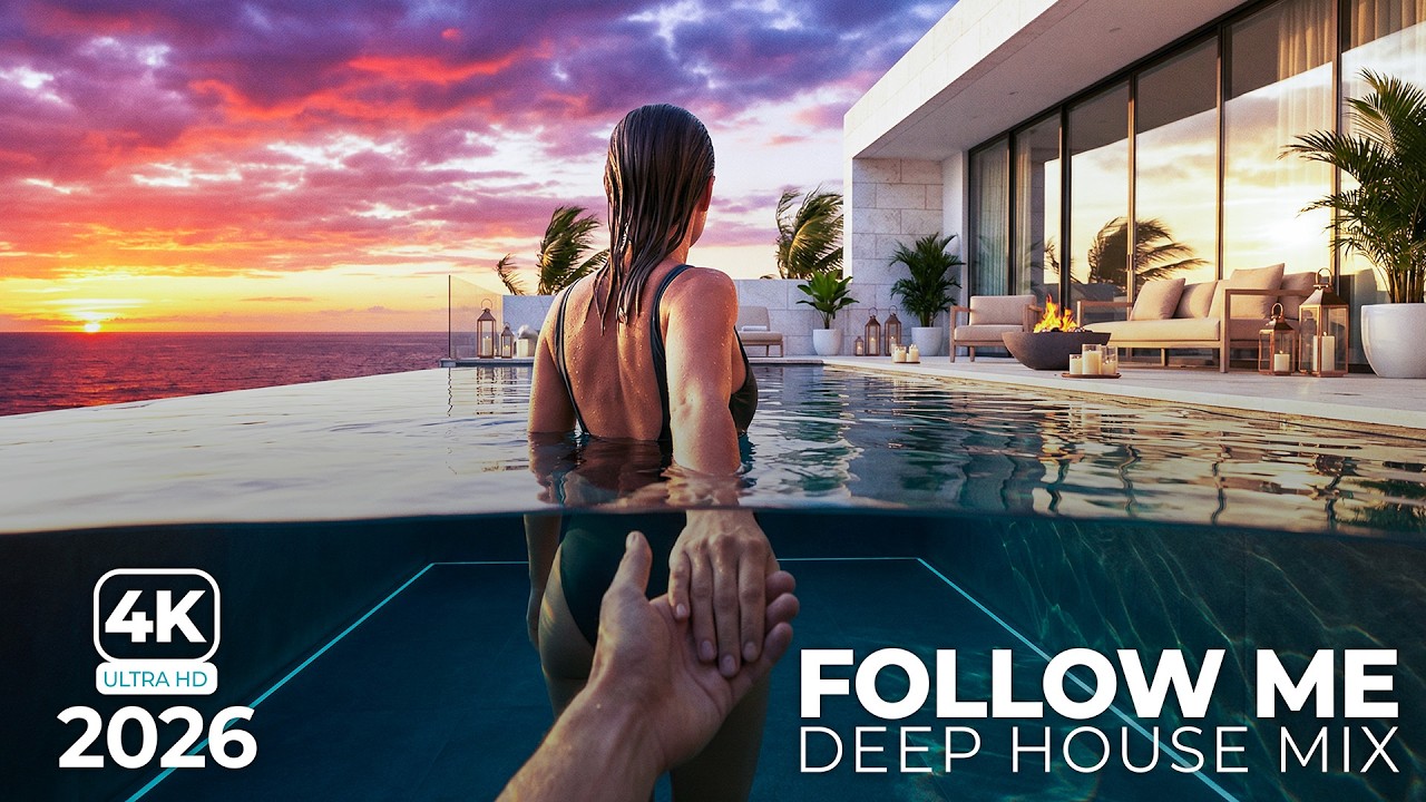 Follow Me Deep House Mix 4K | 3 Hours of Poolside Luxury Vibes