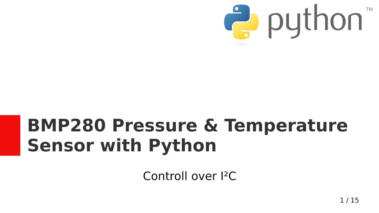 Датчик давления и температуры BMP280 с поддержкой Python и интерфейсом I2C (Raspberry Pi)