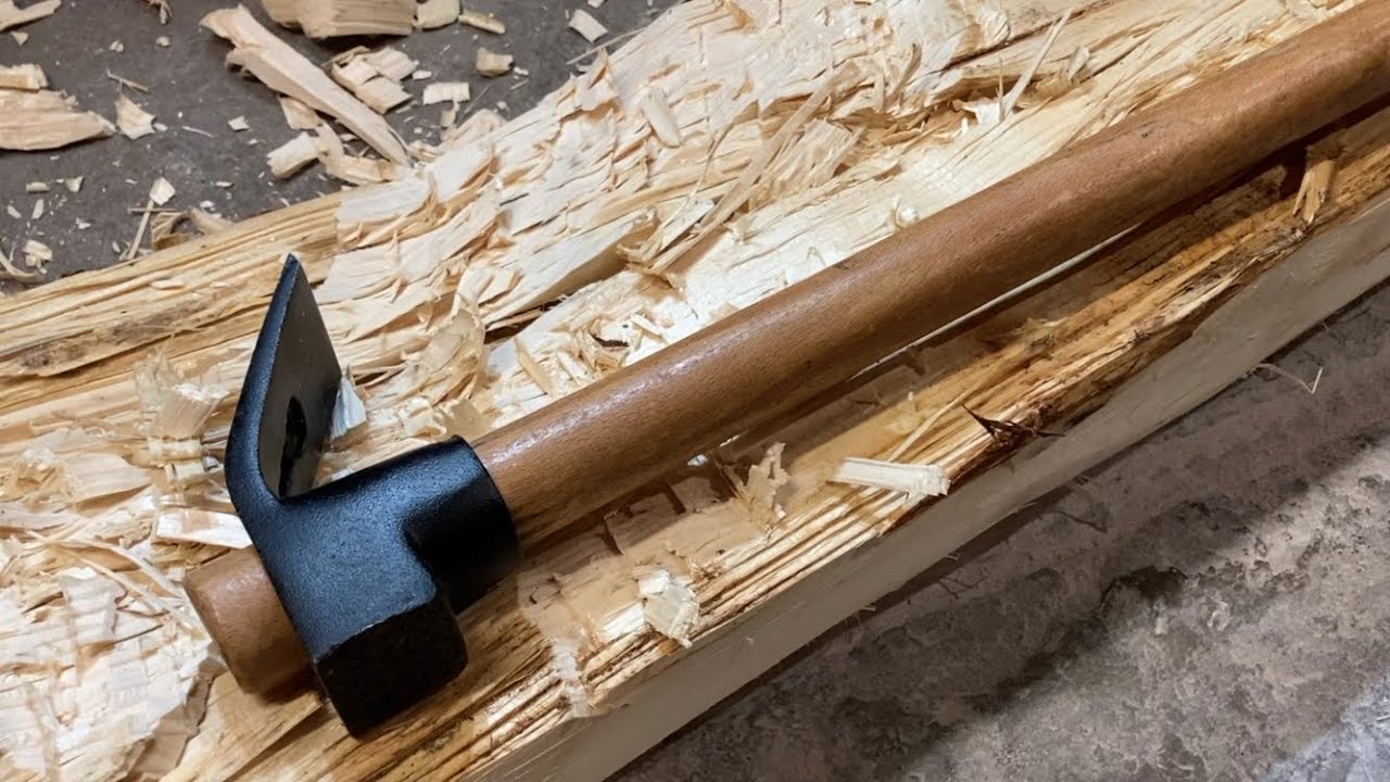 YATO Adze axe Review and How to use - cioslo siekiera ciesielska YATO jak ostrzyć, używać, recenzja