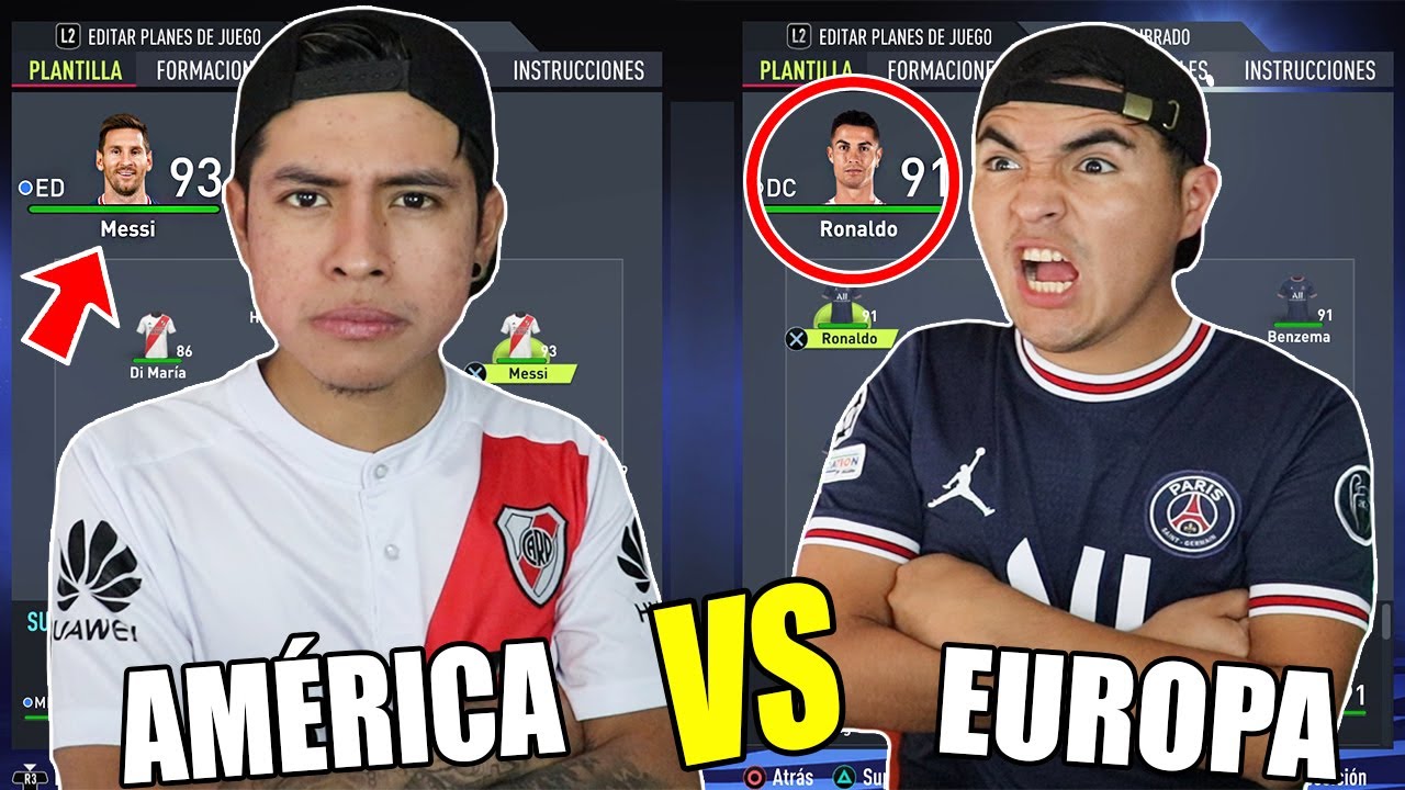 EUROPA vs AM&Eacute;RICA &iexcl;Epic Duelo en FIFA22! 😱 *ZURDOS vs DERECHOS*