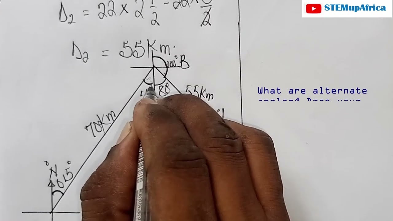 Bearing and Distance - How to Solve the Bearing and Distance of an Aircraft (Example 1) #maths