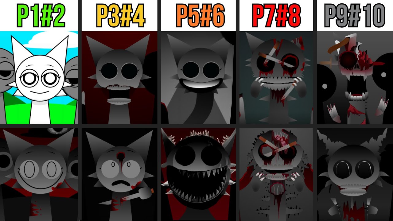 Phases 1-50 in Incredibox Sprunki!