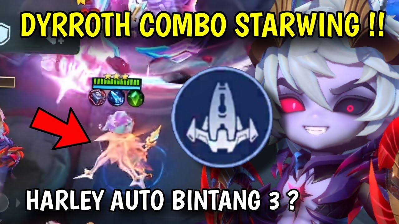 BINTANG 3 HARLEY PAKE COMMANDER DYRROTH !! CARA BERMAIN COMMANDER DYRROTH #magicchessgogo #mcgg 
