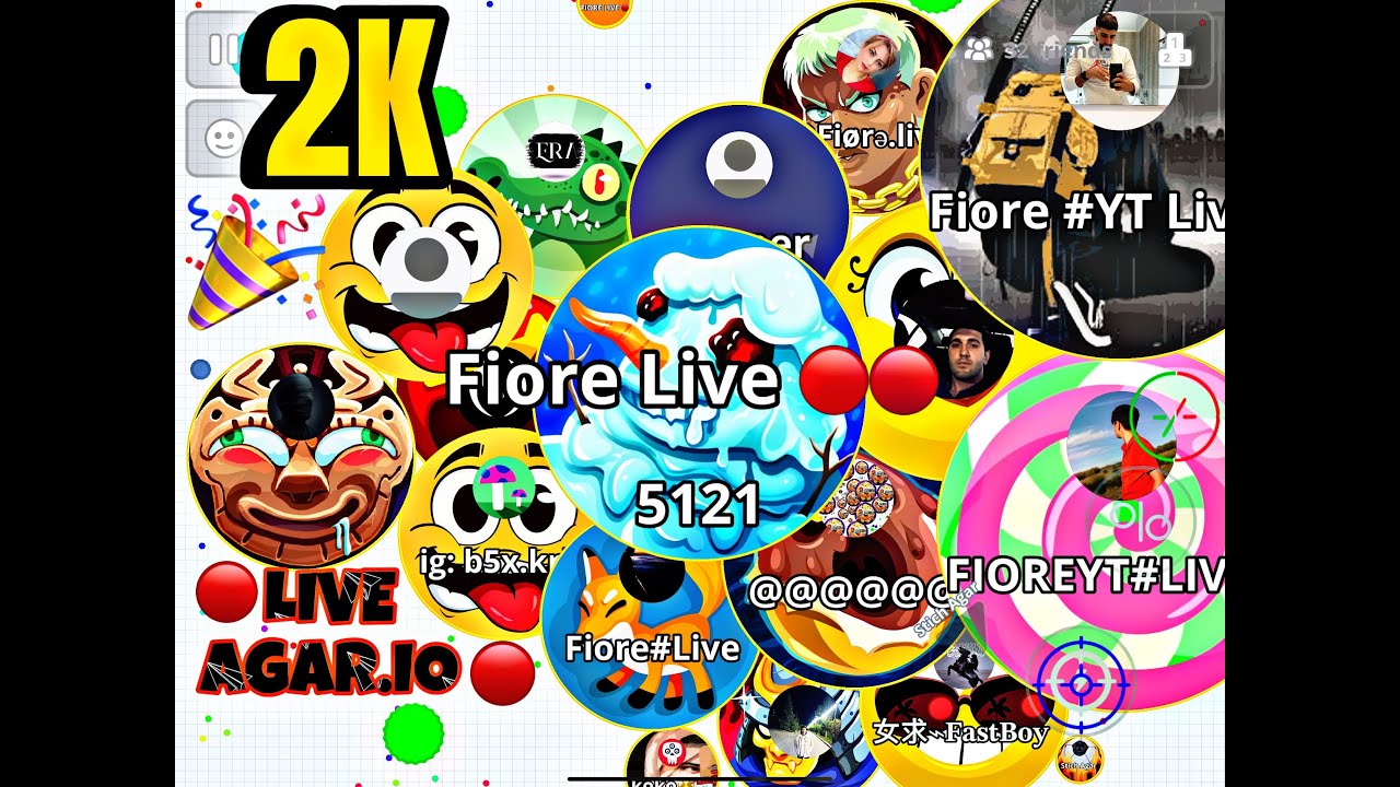 ❌ Fiore Live | AGARIO MOBILE LIVESTREAM 🔴 | #Agario 🎧