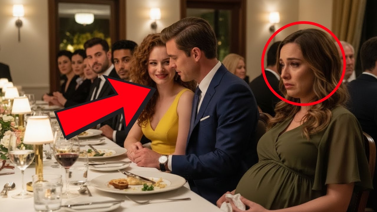 Marito milionario prende in giro pubblicamente la moglie incinta a cena. Il giorno dopo,.....