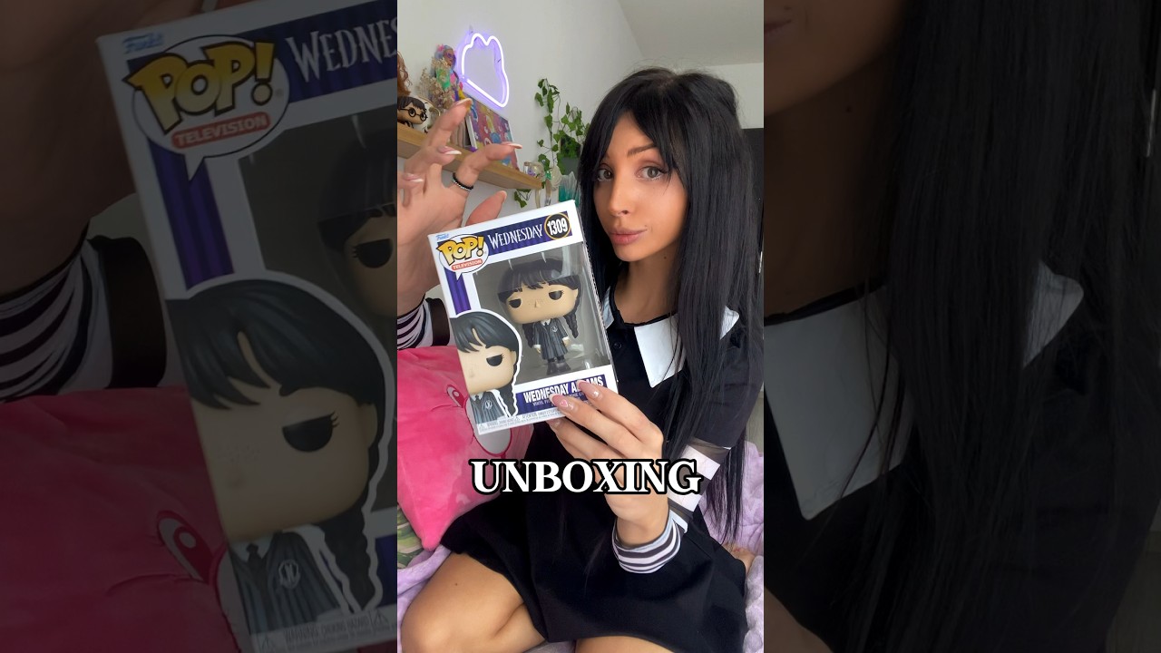 Otwieram Wednesday z Funko Pop + pytanie do Was! 🖤 #funkopop #funkopops #wednesday #unboxing