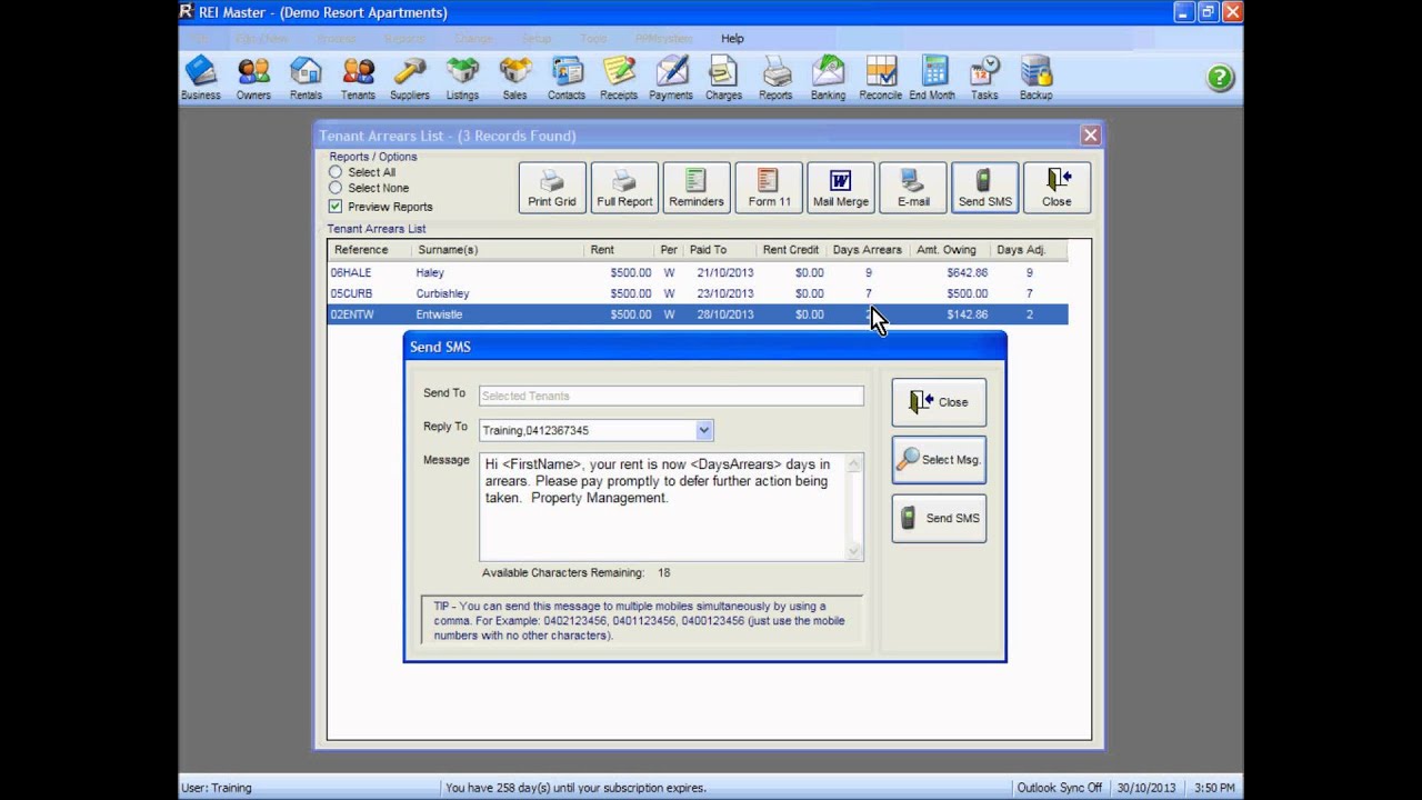 REI Master - Arrears Management