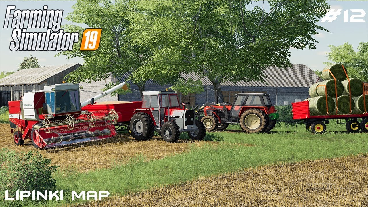 Collecting bales and starting harvest | Small Farm | Farming Simulator 2019 | Episode 12
