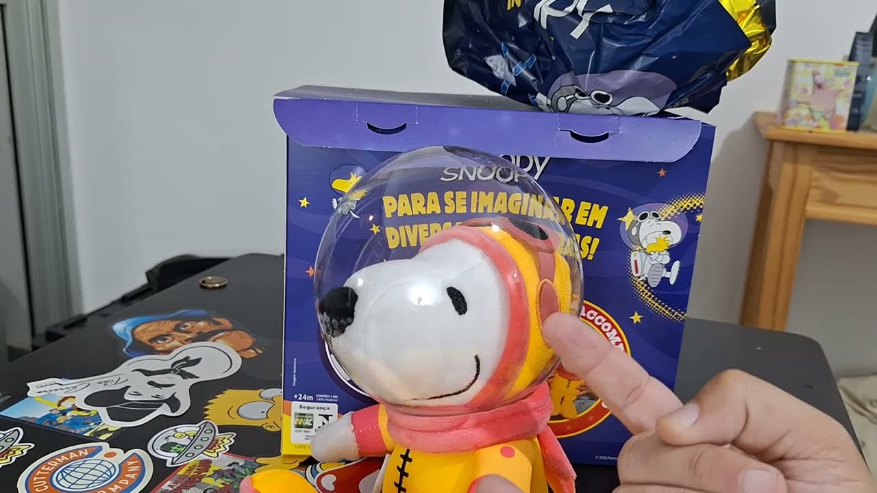 Cacau Show Ovo de Páscoa Snoopy Astronauta! 