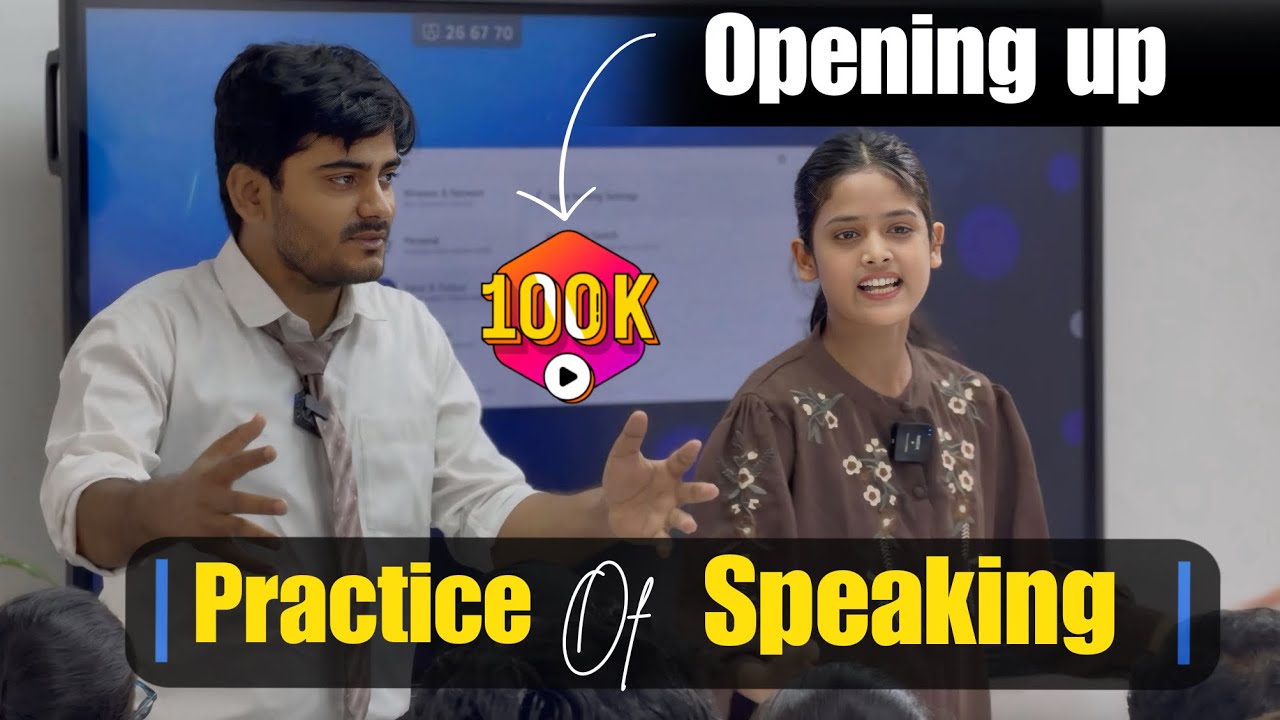 Practice of speaking with confidence | Opening up to trainees | beginners English speaking practice 