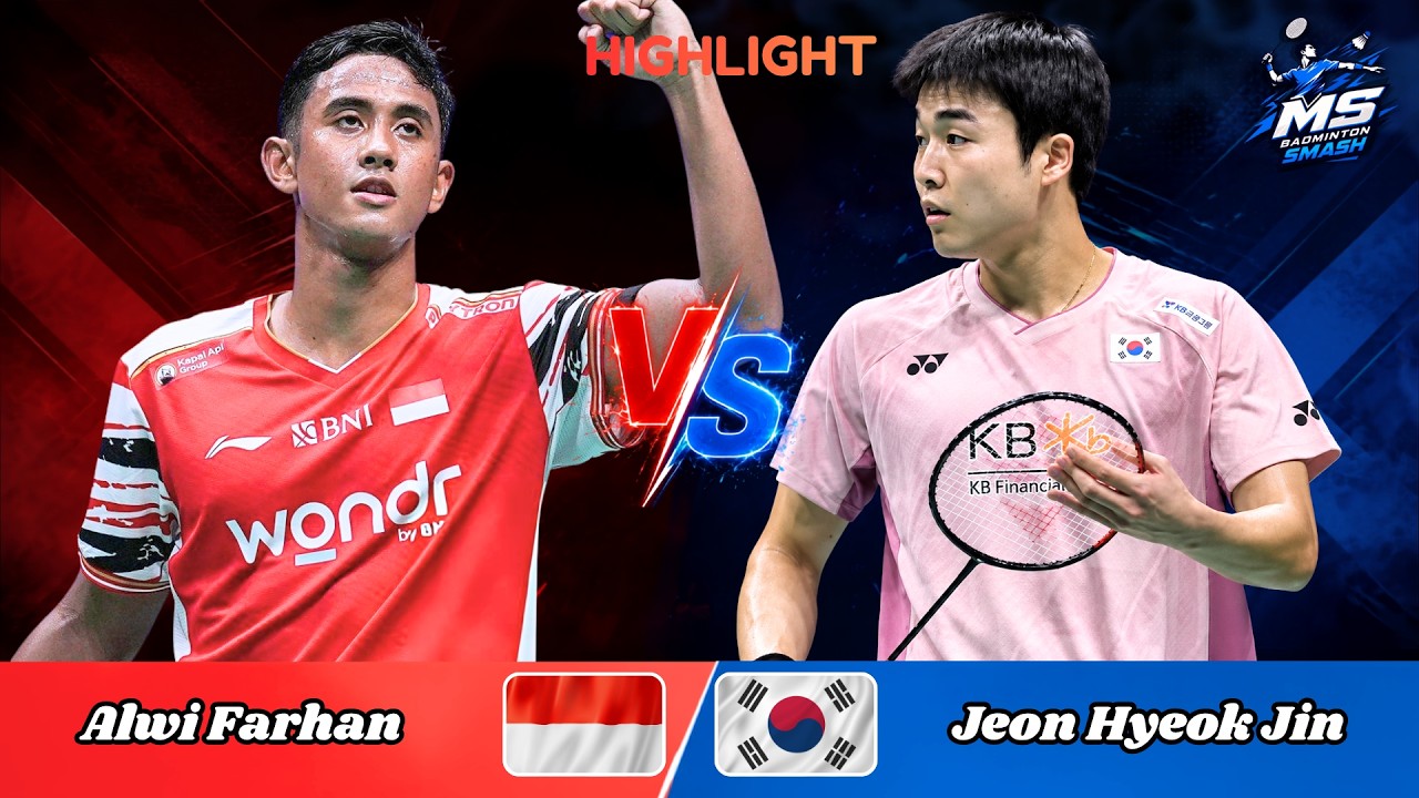 Men's Singles | Alwi Farhan (INA) vs Jeon Hyeok Jin (KOR) | Badminton 2026