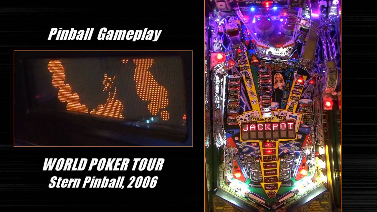 World Poker Tour pinball machine gameplay (Stern, 2006)