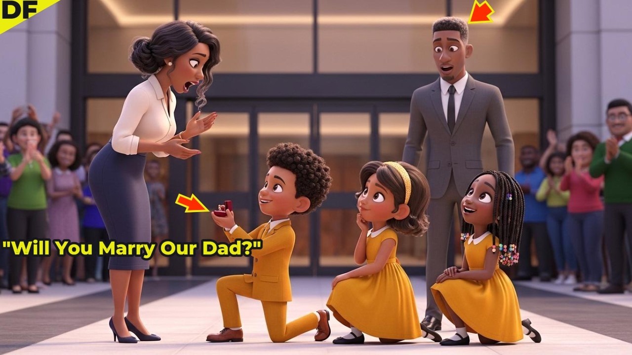 Triplets Proposed to a Saleswoman for Their Rich Widower  Dad… It will melt your heart