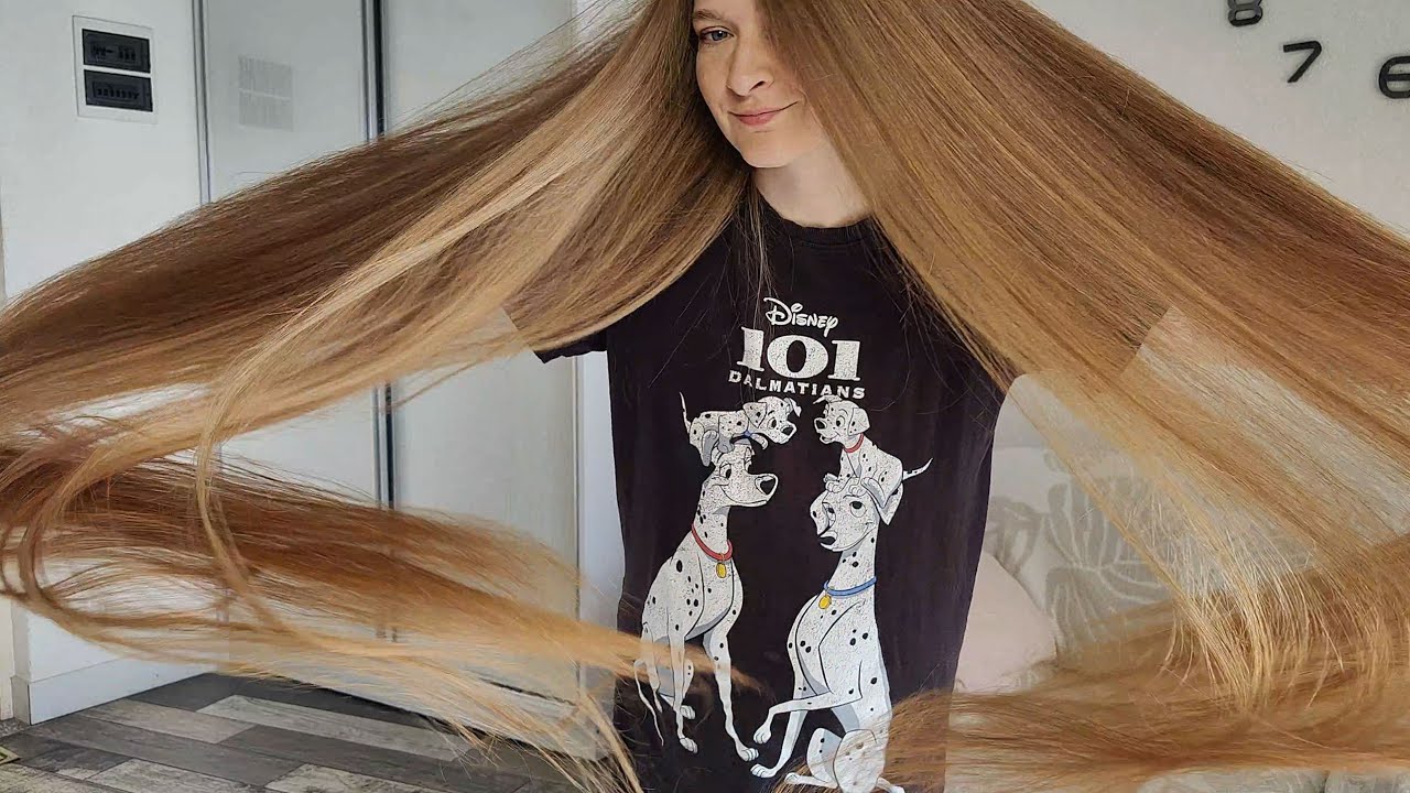 Long hair everywhere 😄 Slow-mo shaking! (preview)
