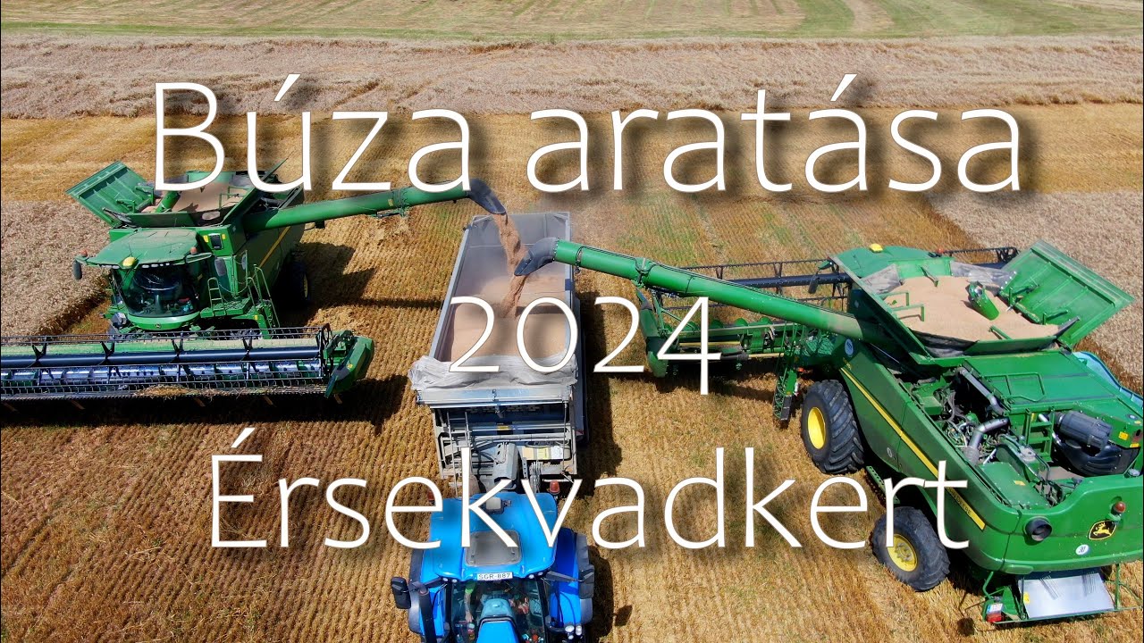 Búza aratása  -  Érsekvadkert 2024  -  John Deere  -  New Holland