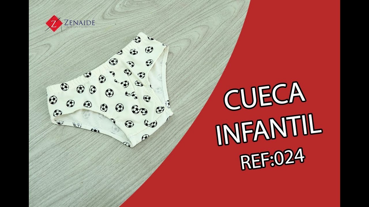 COMO FAZER UMA CUECA INFANTIL REF: 024