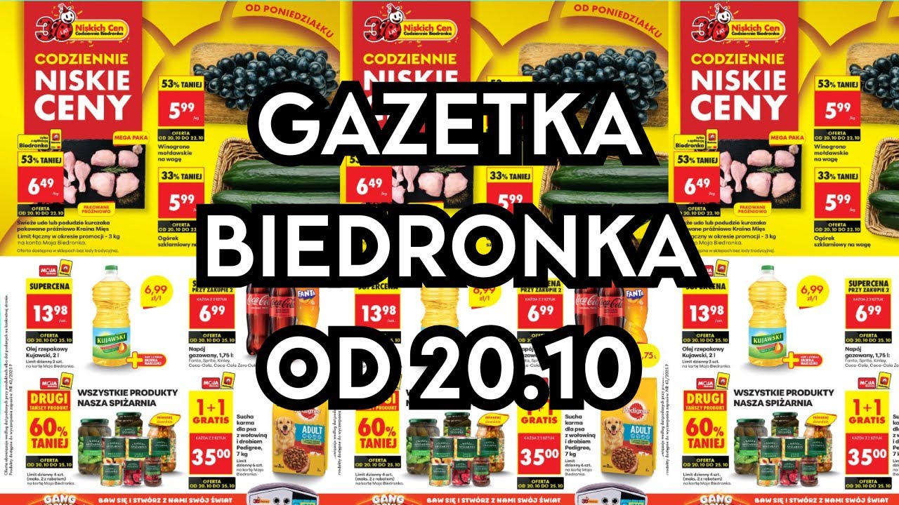 Gazetka Biedronka od 20.10 | Promocje | PRZEGLĄD BIEDRONKA | GAZETKA BIEDRONKA |