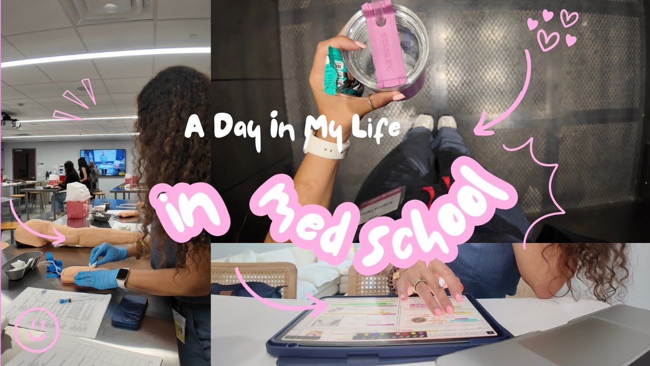 Day in my life in medical school as a second year med student | Workout, IV placements, studying