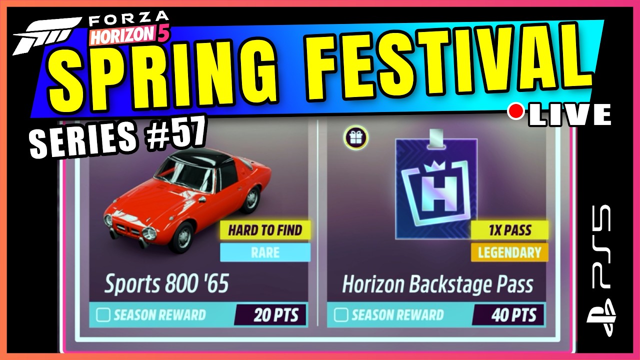 Easy 40 Pts in the FORZA HORIZON 5 Spring Festival Playlist | Series 57 | PS5 Pro Gameplay
