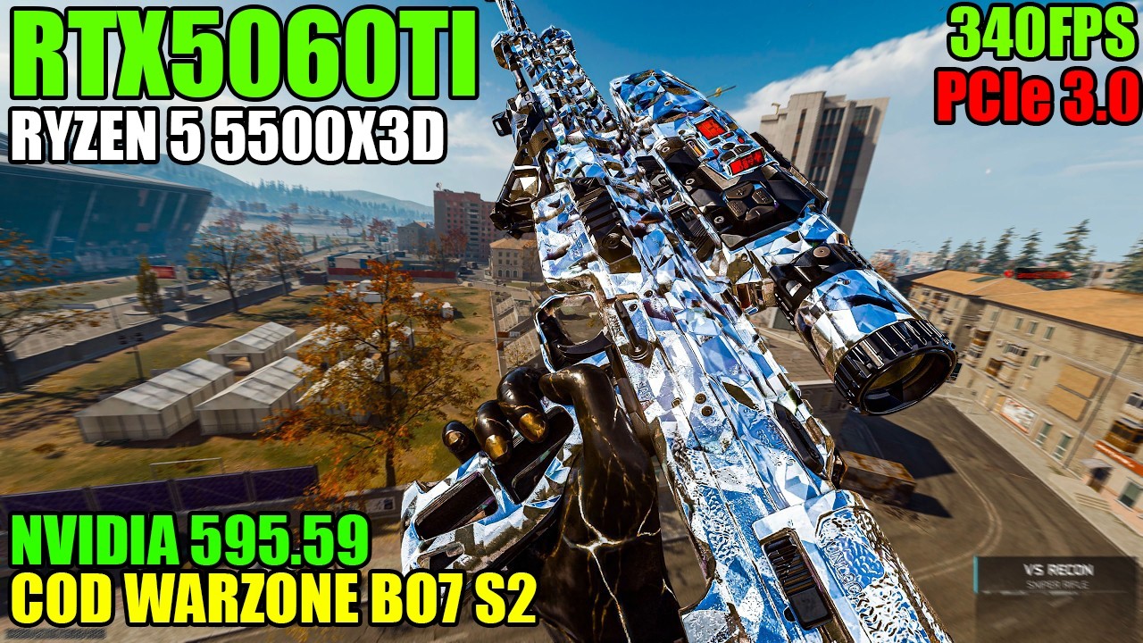 WARZONE BO7 na RTX 5060 Ti + Driver 595.59 &ndash; PASSA dos 300 FPS? 🚀 Teste Real