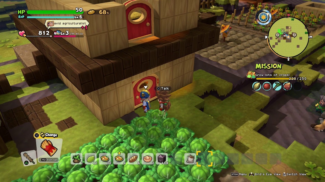 Dragon Quest Builders 2 [PS4] Playthrough #017, Furrowfield: Pumpkin Patch; Lillian's Room