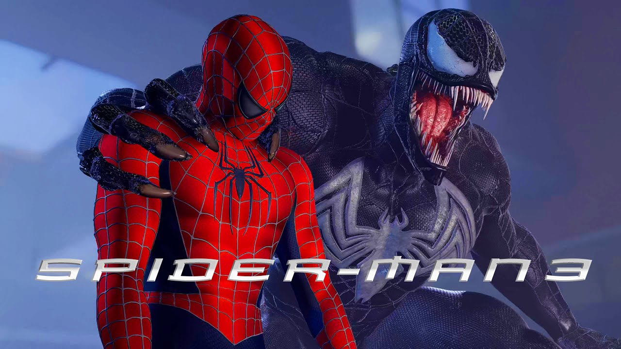 Spider-Man 2004 Movie Suit Vs Raimi VENOM Boss Fight - Marvel's Spider-Man 2 PC