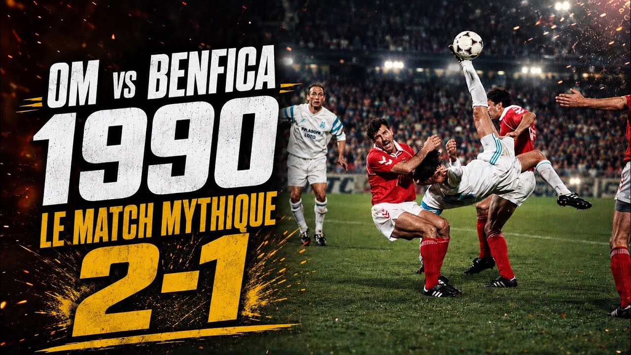 OM vs Benfica 1990 – Le match aller légendaire de la C1 (intégrale)