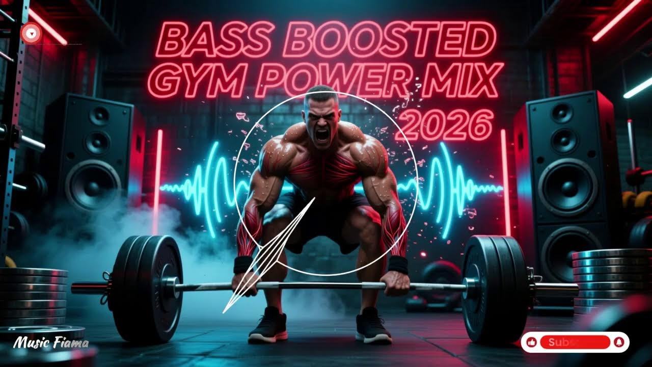 FITNESS WORKOUT MUSIC 💪 Bass Boosted Gym Power Mix 2026 | Nonstop Hardstyle & EDM for Max Lifts