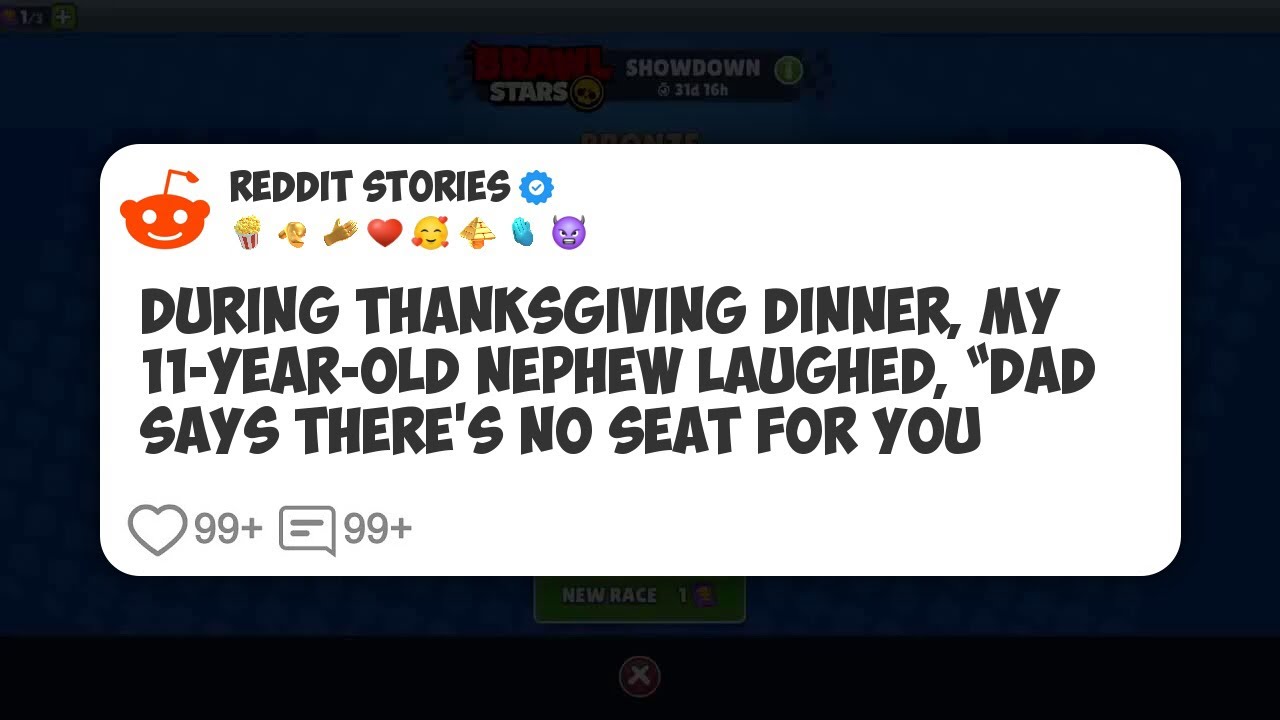 During Thanksgiving Dinner, My 11-Year-Old Nephew Laughed, “Dad Says There’s No Seat For #reddit 