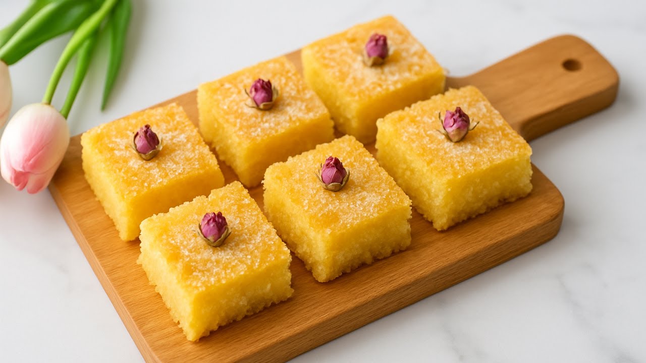 Delicious Basbosa that everyone wants to eat again and again!