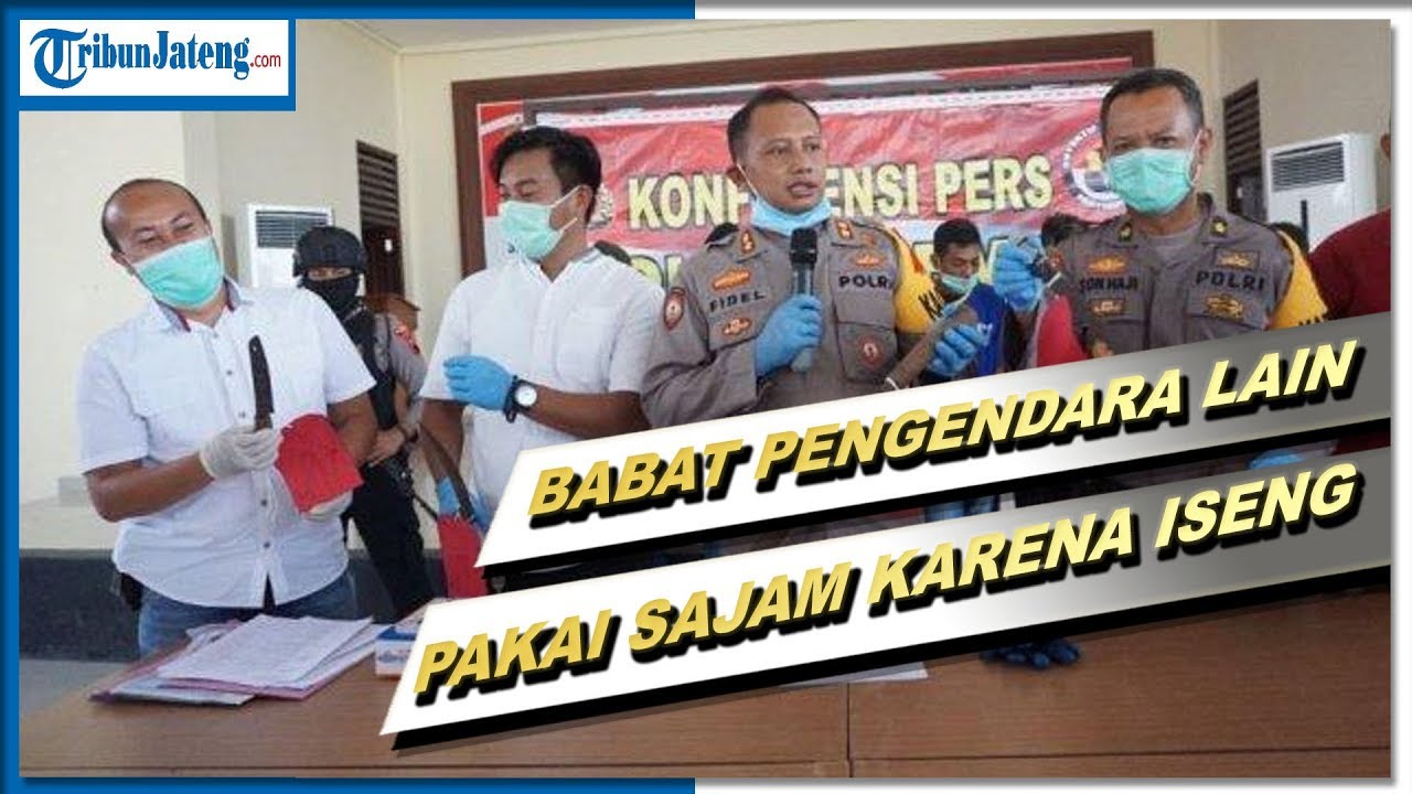 Mengaku Iseng, 8 Pemuda dan Remaja Ini Bacok Setiap Pengendara yang Ditemui