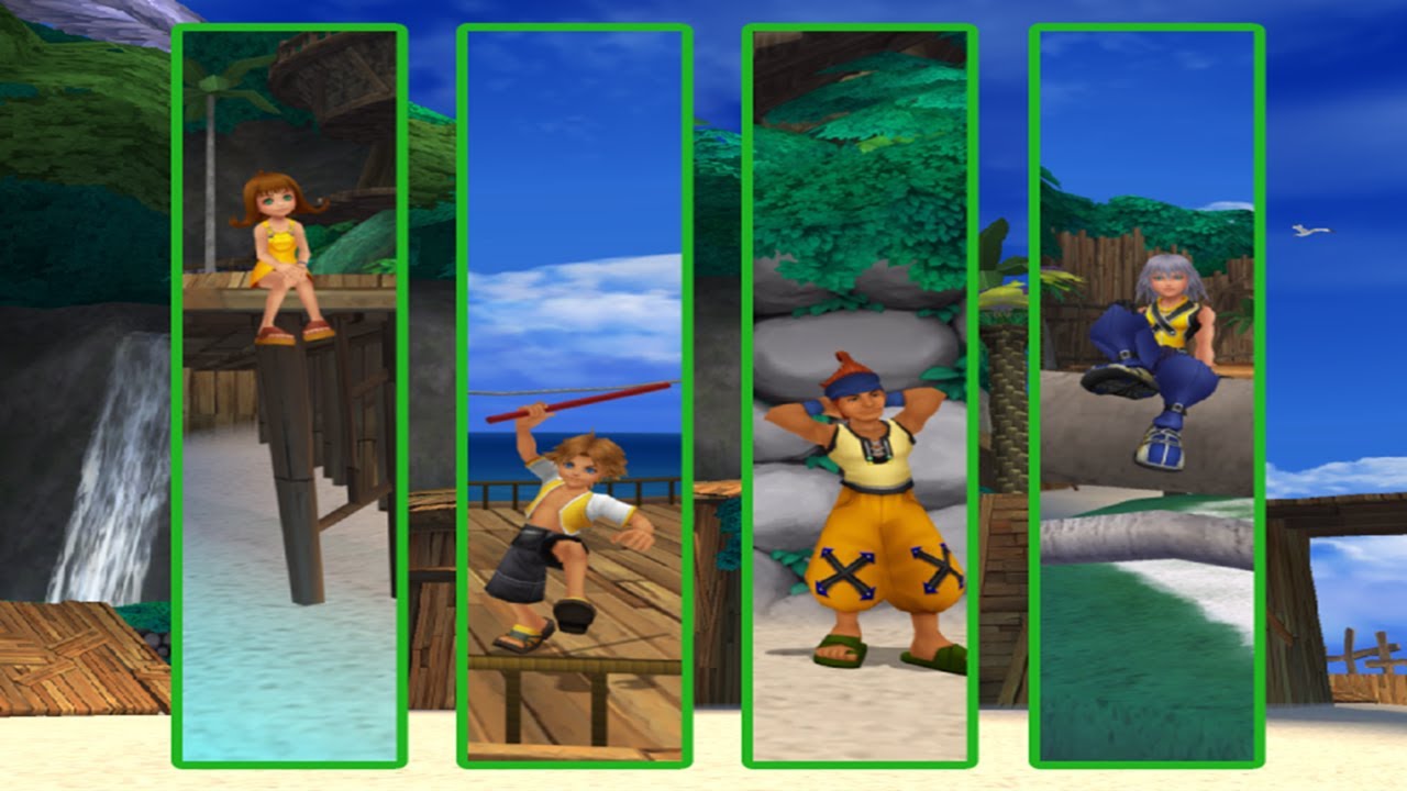 Selphie, Tidus, Wakka & Riku