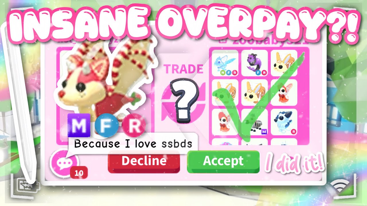 🔥INSANE ADOPT ME OVERPAY! Offers for ssbd in Adopt Me! Growing my inventory! Adopt me Trading 2025