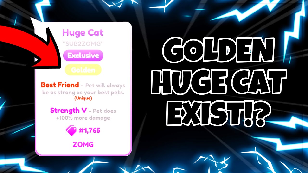 OMG! 😲 GOLDEN HUGE CAT EXIST!? | Pet Simulator X