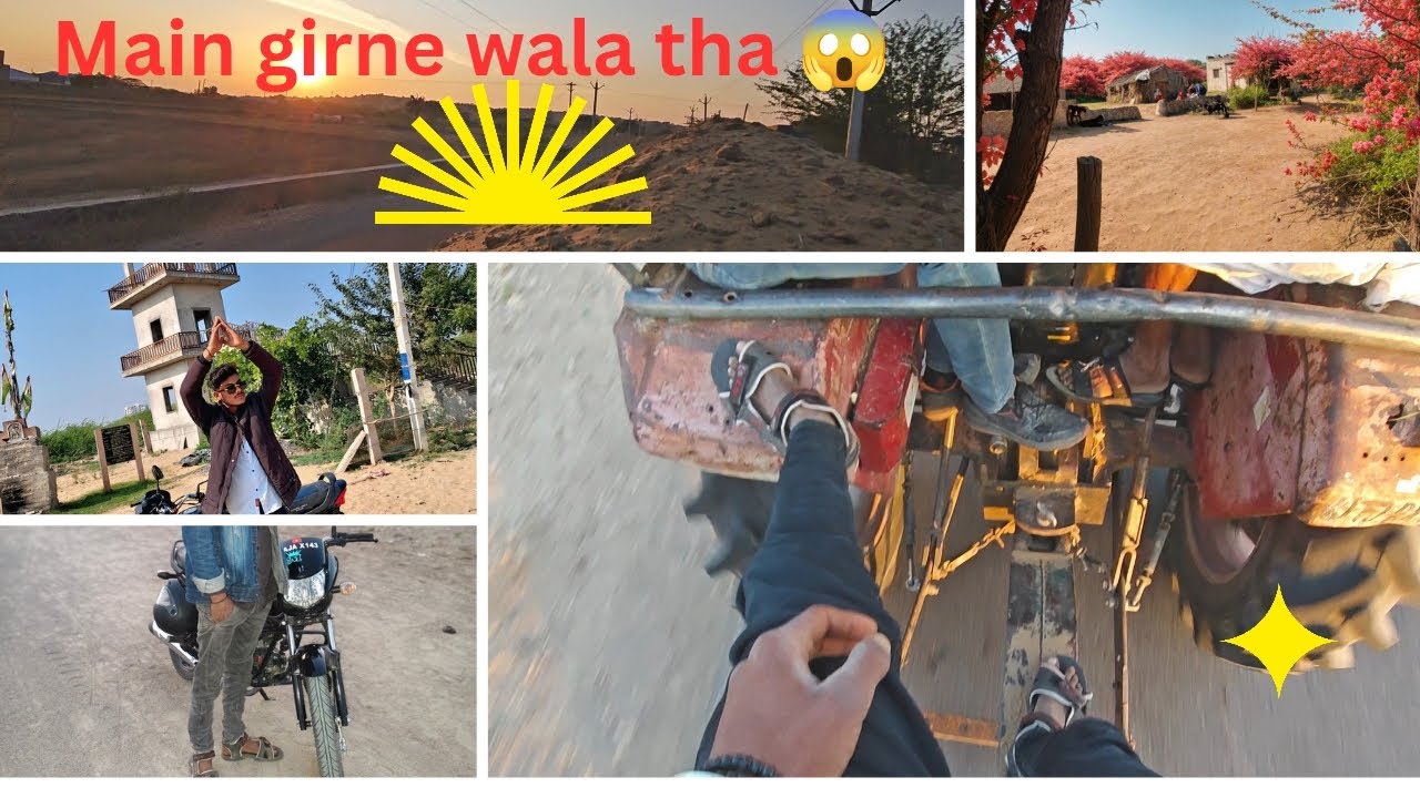 10 din ka ek hi block ✴️ ट्रैक्टर से नीचे गिरने वाला था। 