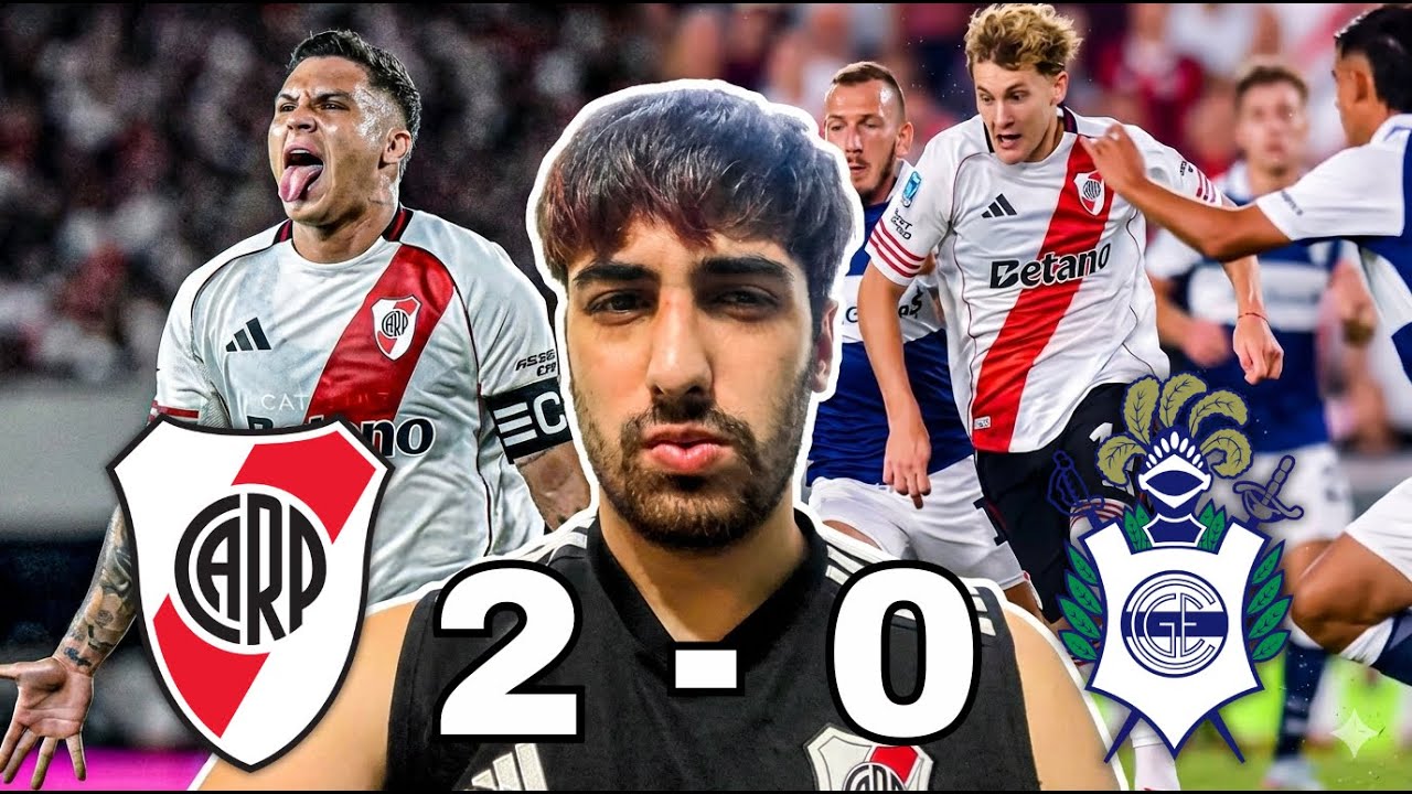RIVER GANO CON UN QUINTERO DESATADO EN EL MONUMENTAL: 2 A 0 FRENTE A GIMNASIA ESGRIMA DE LA PLATA