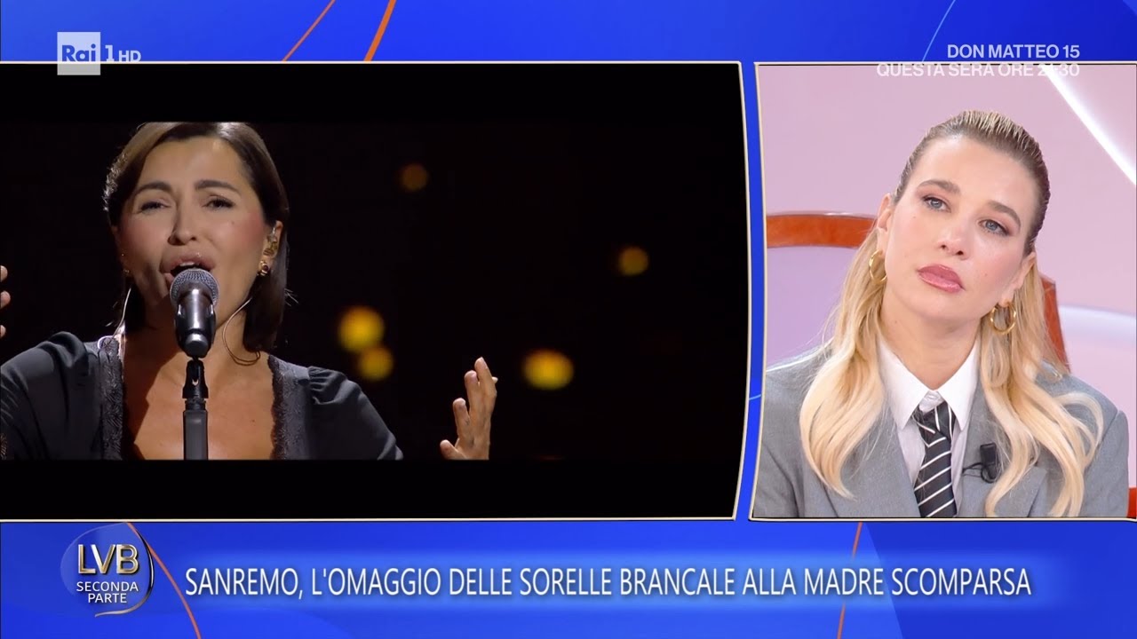 Sanremo, l'omaggio delle sorelle Brancale alla madre - La volta buona 05/03/2026