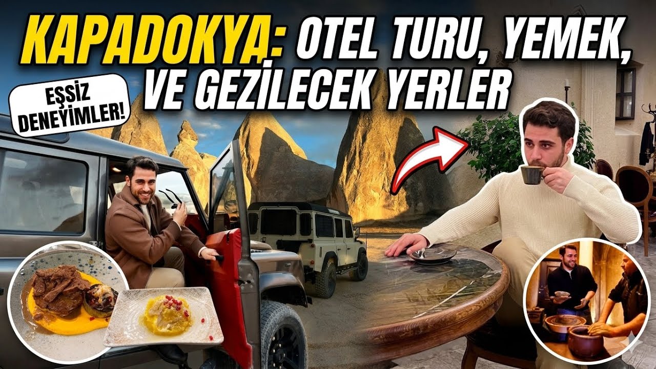 KAPADOKYA TURU VE OTEL FİYATLARI | Jakuzili Mağara Otel, Safari ve Yerel Lezzetler! #Kapadokya
